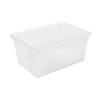 Food Tote Box 26X18X12 IN 16.6 GAL Clear PC 6/Each