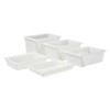 Food Storage Box Full Size 18X26X12 IN White PP Heavy Duty Freezer Safe 1/Each