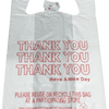 Bag 13X8X23 IN White Thank You T-Shirt 1000/Case