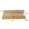 Vista Chic Cold & Hot Bag 4.7X8.7+2 IN Paper Kraft With Window 1000 Count/Case