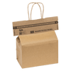 Handle Cuffs™ Bag Seal 10 IN Kraft With Tamper-Evident Closure 250/Case