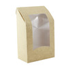 Cookie Bag 3.7X5.9+1.9 IN 24 OZ Paper Kraft With Window Freezer Safe 50 Count/Pack 12 Packs/Case 600 Count/Case