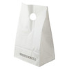 Lunch Bag 8.25X6X14X6 White With Die Cut Handle Closure High Density 1000/Case