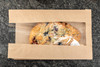 Sandwich Bag 6X2X9 IN Paper Kraft Grease Resistant Window Gusset 1000/Case