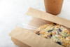 Sandwich Bag 6X2X9 IN Paper Kraft Grease Resistant Window Gusset 1000/Case