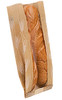 Bagcraft® Dubl Wax® Bread Bag 6.5X2X17.75 IN Paper Kraft Wheat With Seal Strip Closure With Window 1000/Case