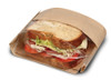 Bagcraft® Dubl View ToGo!® Hoagie & Sub Bag 5.75X2.75X10.5 IN Wax Coated Paper PET Kraft With Tray With Window 250/Case