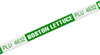 VP PLU 4632 Boston Lettuce Twist Tie 18X0.375 IN Green 300/Bundle