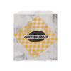 Cheeseburger Bag 6X0.75X6.5 IN Foil-Lined Paper White Silver Cheeseburger Gusset 1000/Case