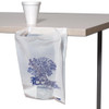 Bedside Bag 7X4X11 IN HDPE 0.5MIL White With Open Ended Closure FDA Compliant Gusset 2000/Case
