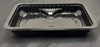 Meat Tray 10.69X6.72X1.5 IN 1 Compartment PP Black Rectangle Barrier 2912/Pallet