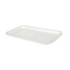 10S Meat Tray 11X5.8X0.625 IN 1 Compartment Polystyrene Foam White Rectangle 500/Case