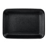 42 Meat Tray 8.63X6.31X2.39 IN Polystyrene Foam Deep Black Rectangle 250/Bundle