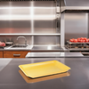 9L Meat Tray 9.25X12.31X1.19 IN Polystyrene Foam Yellow Rectangle Heavy 250/Bundle