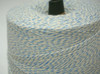 Twine Blue White Cotton 4PLY Cone 1/Roll