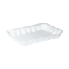 4P Meat Tray 6.75X9.25X1.31 IN Polystyrene Foam White Rectangle 500/Case