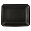 4P Meat Tray Foam Black 300/Case