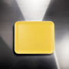 12S Meat Tray 11X9 IN Polystyrene Foam Yellow Rectangle Heavy 250/Case