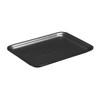 4S Supermarket Tray 9.25X7.25X0.687 IN Polystyrene Foam Black 500/Case