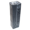 4S Supermarket Tray 9.125X7.125X0.65 IN 1 Compartment Polystyrene Foam Black Rectangle 500/Case
