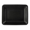 4SH Meat Tray Polystyrene Foam Black Heavy 500/Case