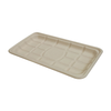 10S Tray 10.75X5.75X0.8 IN 1 Compartment Pulp Fiber Kraft Rectangle 500/Case