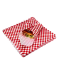 Basket Liner Sandwich Wrap Sheet 12X12 IN Dry Wax Paper Red White Check Grease Resistant 5000/Case