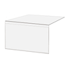 Easel Sign Holder Inserts 7X5.5 IN With 6 IN Back Leg 50/Pack