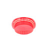 Fast Food Basket 10.5 IN Polypropylene Homopolymer (PPH) Red Platter Style 1/Each