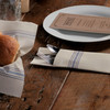 Dinner Napkins 15.5X15.5 IN Blue White Dishtowel Print Flat 750/Case