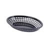 Basket Jumbo 11.75X9X1.875 IN Polypropylene Homopolymer (PPH) Black Oval 36/Case