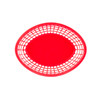 Basket Jumbo 11.75X9X1.875 IN Polypropylene Homopolymer (PPH) Red Oval 36/Case