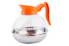 Coffee Pot/Decanter 8X6.5X6.5 IN 64 FLOZ PETG Clear Orange 1/Each