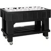 Icer Beverage Cooler 24X48X36 IN 120 QT Plastic Black Display 1/Each