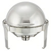 Madison Collection Chafer 6 QT Stainless Steel Round Roll-Top Mirror Finish 1/Each