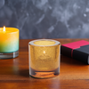 Votive Candle Holder Tealight Candle Holder 2.75X2.88 IN Glass Amber Jewel Round 1/Each