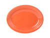 Concentrix Catering Platter 11.50X8.75 IN China Papaya Orange Oval Coupe Fully Vitrified Dishwasher Safe 12 Count/Case