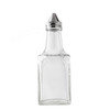 European Collection™ Oil & Vinegar Cruet Bottle 6 Soda Lime Glass Clear With Stainless Steel Top Hand Wash 12/Case