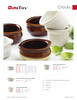 Onion Soup Crock 10 OZ China Brown Beige Round Fully Vitrified Oven Safe Dishwasher Safe Microwave Oven Safe 12/Case