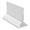 Card Holder Menu Stand 5.5X2.0X3.75 IN Acrylic Clear Double Sided 1/Each
