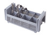 Flatware Basket 8 Compartment Soft Gray No Handle 1/Each