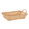 Willow Tray Basket Wicker Rectangle Side Handles 1/Each