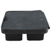 Ice Cube Tray Silicone Black 1.75 IN Cubes Dishwasher Safe 1/Each