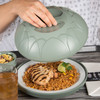 Dinex® Fenwick Plate Cover 10 IN PP Sage Dome 12/Case