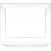 Elite™ Platter 12X7.88 IN Porcelain Bright White Rectangle Wide Rim Rolled Edge 6/Case