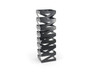 Zig Zag Risers 22.5 IN Iron Matte Black 2/Case