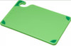 San Jamar Cutting Board 0.38X9.00X6.00 IN Green Anti-Slip Grip Corners 1/Each
