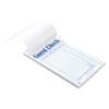 Guest Check Paper Green 1-Part Booked 16 Line 10 Count/Pack 5 Packs/Case 50 Count/Case