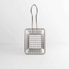 Fry Basket 4X3 IN Stainless Steel Silver Square Dishwasher Safe 1/Each