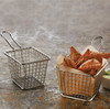Fry Basket 4X3 IN Stainless Steel Silver Square Dishwasher Safe 1/Each